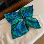 Aesthetic Lake Blue Scrunchie
