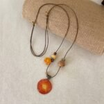 Carrot Slice Necklace